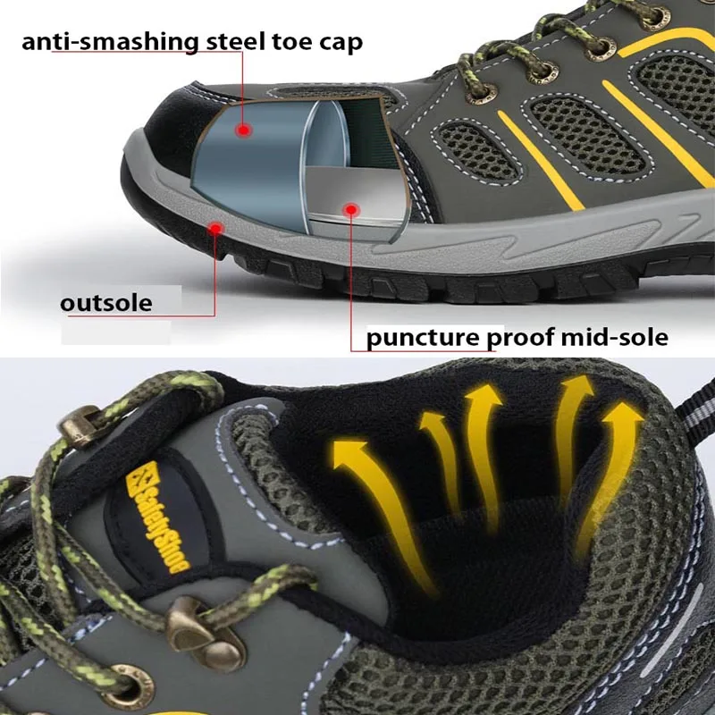 MWSC/Мужская Рабочая защитная обувь; ботинки; нерушимая обувь со стальным носком; ботильоны; уличная защитная обувь; кроссовки