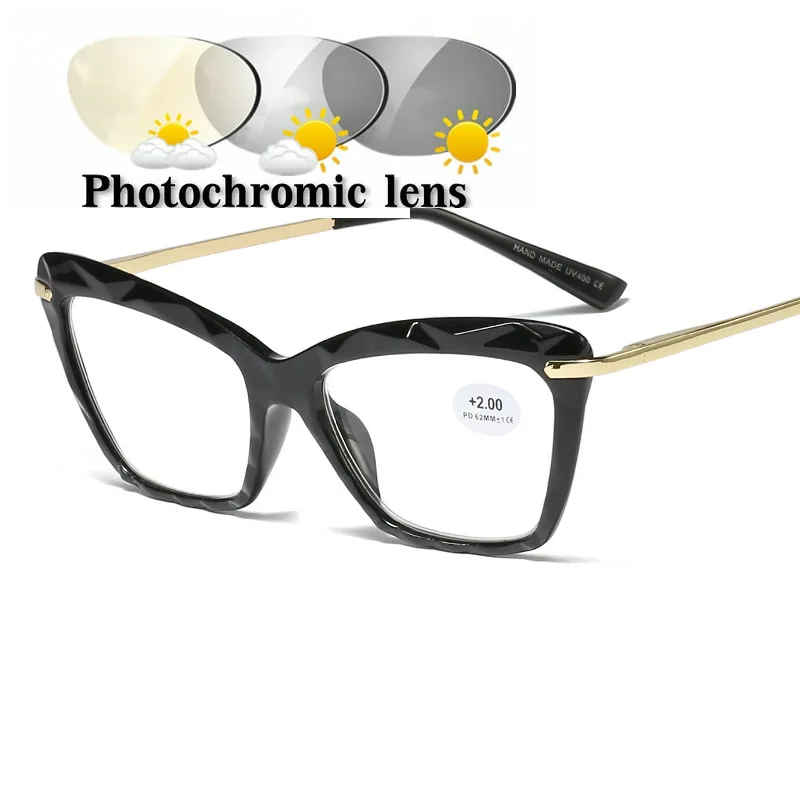 Солнцезащитные фотохромные очки для чтения, мужские очки 2,5, прогрессивные многофокальные очки, оправа для женщин, близкие к дальнему взгляду, диоптрийные очки NX