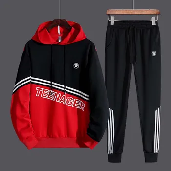 

Men's Sets Sportswear Spring Autumn Male Casual Tracksuit Men 2 Piece Zipper Sweatshirt + Sweatpants Brand Track Suit Set 2020