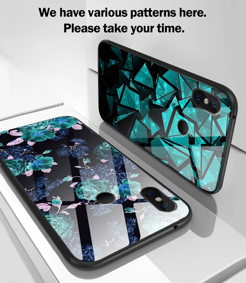 Чехол из закаленного стекла для Xiaomi 6X5X8 9 SE A1 A2 удобный телефонный футляр для Redmi Note 4x 5A 6 7 Pro Prime TPU Защитный Жесткий Чехол