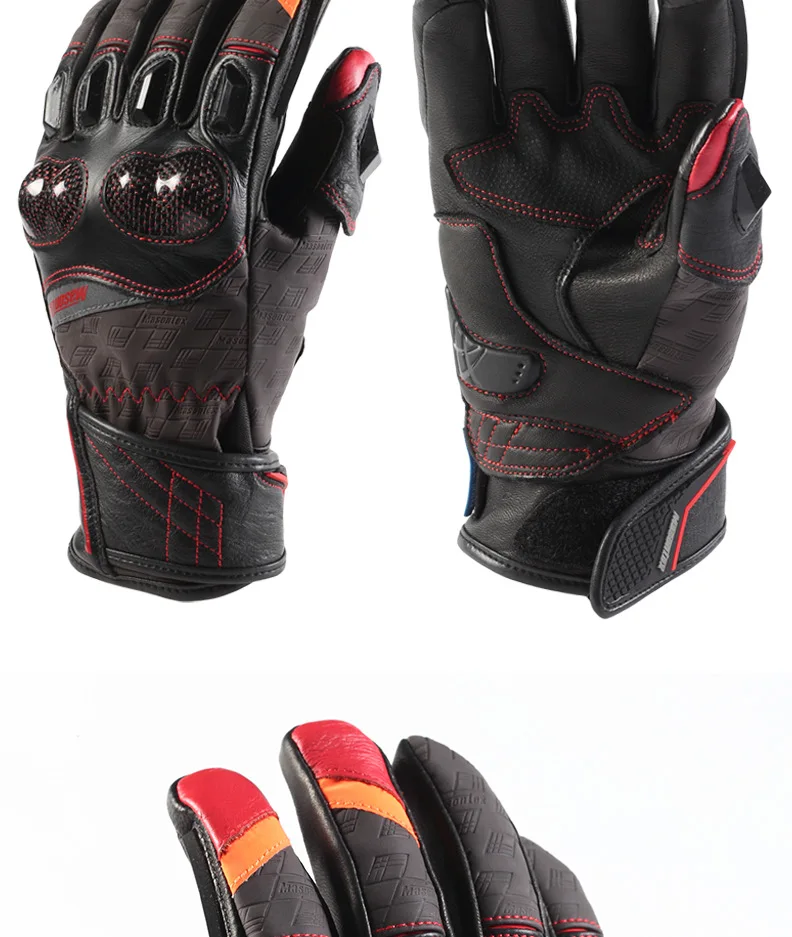 Masontex秋冬摩托车骑行手套 变色 防风防水保暖防摔骑士手套批发