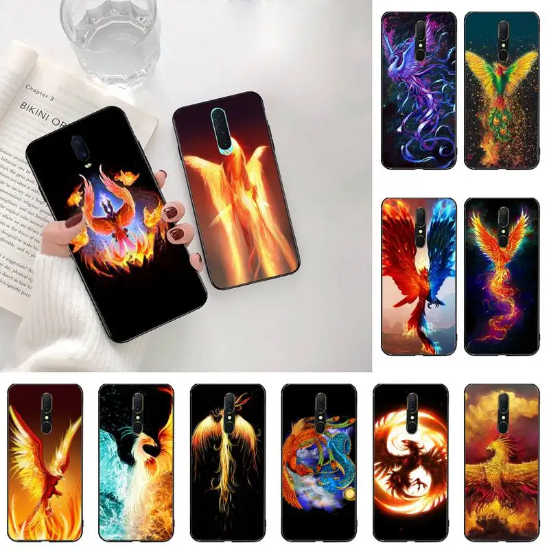 Мягкий Силиконовый ТПУ чехол The rising Fire Phoenix bird Art для телефона Oppo A5 A9 2020 Reno2 z Renoace 3pro