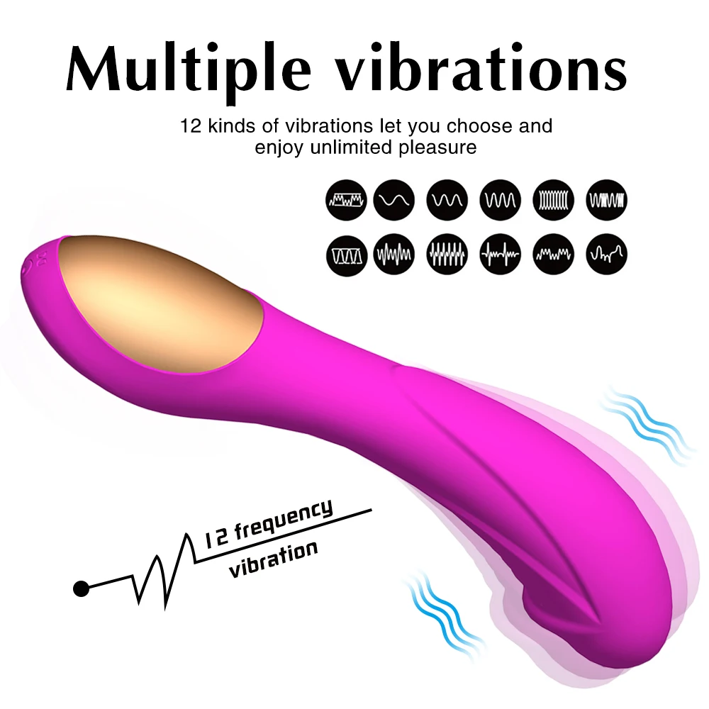 G Spot Dildo Vibrator for Woman Silicone Waterproof 12 Modes Vibrador Clitoris Massager Female Masturbator Sex Toys for Woman