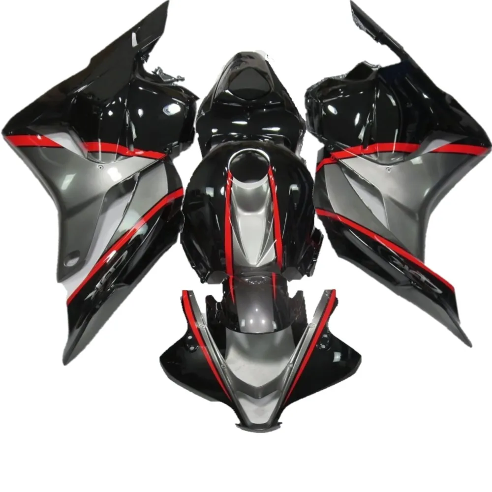 ABS Пластик черный и серый; свободный Обтекатели для Honda 2009 2010 2011 2012 CBR600 RR F5 год 09-12 впрыска капоты