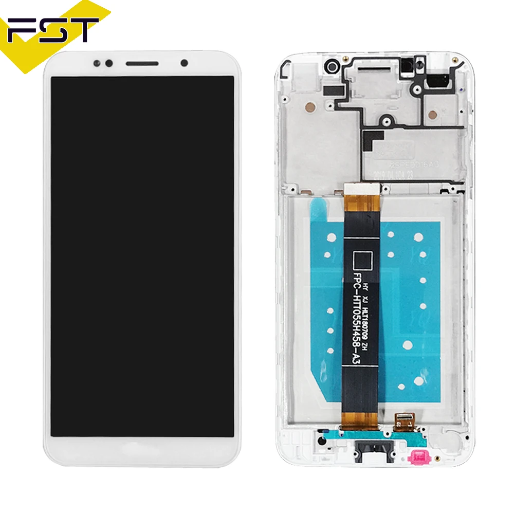 White with Frame 5,45 ''для huawei Honor 7A ЖК-дисплей+ сенсорный экран дигитайзер 7S DUA-L22 L02 L22 LX2 для huawei Honor 7A ЖК-экран с рамкой - Цвет: White with Frame