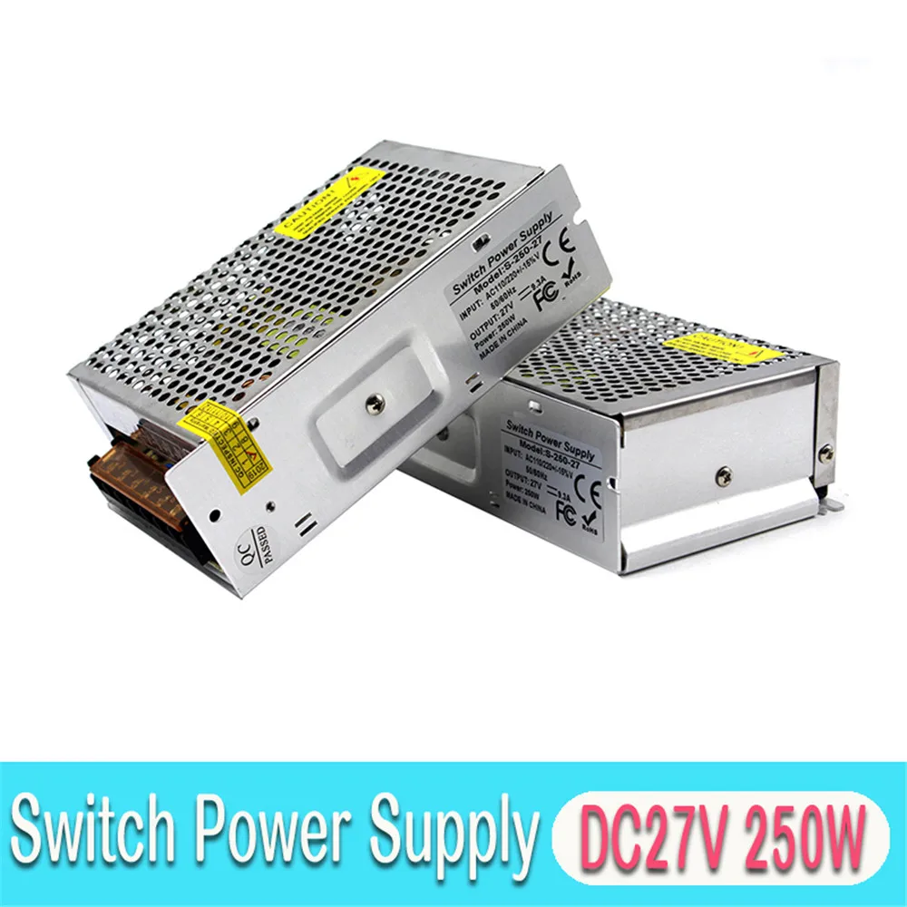Универсальный DC27V 9.3A 180 Вт переключатель питания Трансформаторы переменного тока 100-240 В вход в DC 27 в SMPS для камеры видеонаблюдения шаговый ЧПУ