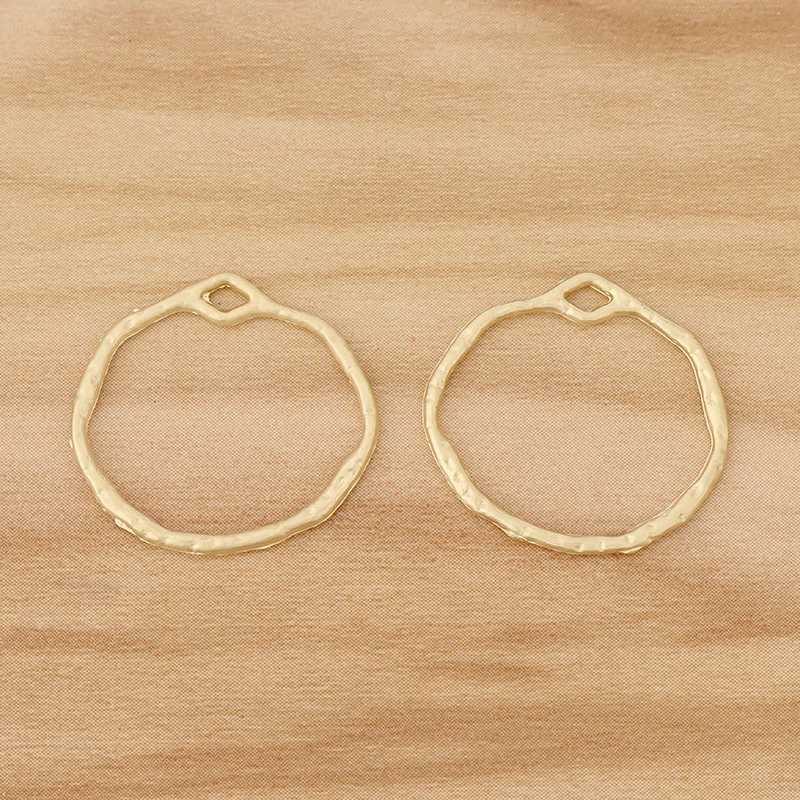 

20 Pieces Matte Gold Color Open Geometric Circle Round Charms Pendants for DIY Earrings Jewellery Making Accessories