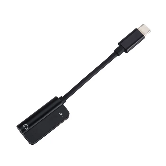 USB C аудио кабель 2 в 1 type-C до 3,5 мм разъем для наушников адаптер приемник аудио сплиттер для Xiaomi 8 VDX99