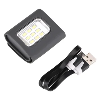 

Jogging Safety Flashlight USB Rechargeable Outdoor Warning Hiking Led Night Running Light Waterproof