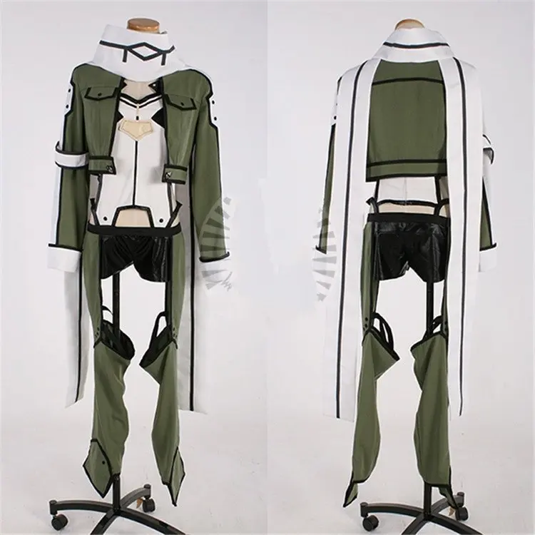 Anime-Sword-Art-Online-Cosplay-Costume-Asada-Shino-Fighting-Uniforms-Sinon-Cosplay-Costume-Full-sets