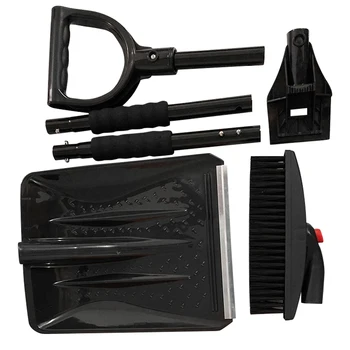 

3 In 1 Cleaning Tools Collapsible Portable For Car Snow Shovel Kit Truck Emergency Winter Ice Scraper Brush Outdoor Activities