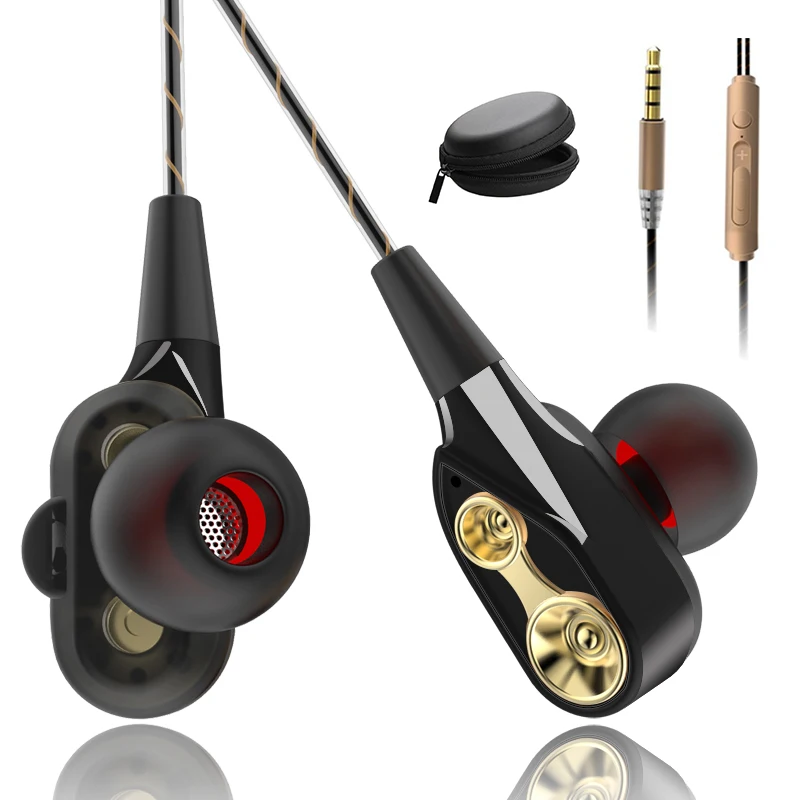 3.5mm Wired Earphone with Mic for iPhone Samsung Huawei Xiaomi