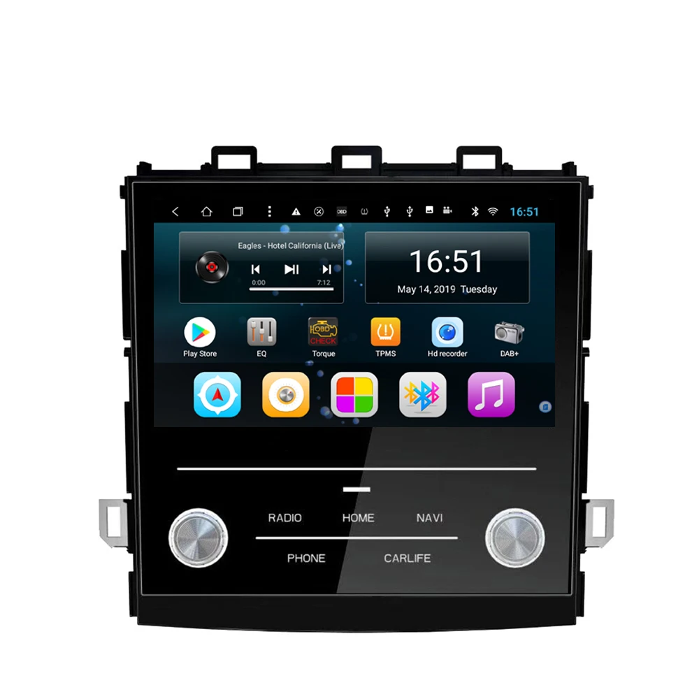 Автомобильный Встроенный Wi-Fi микрофон gps RDS Bluetooth бесплатные карты фронтальная камера Быстрая для Subaru xv 9 дюймов Android 8,1