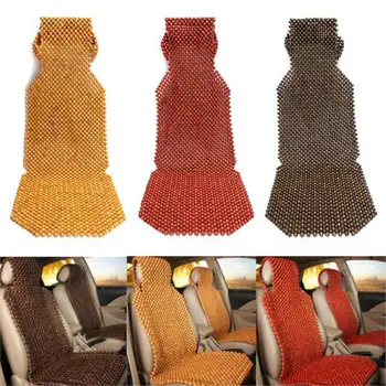 

AUDEW Natural Wooden Car Cushion Wooden Beaded Seat Cover Massage Cool Comfortable Car Cushion
