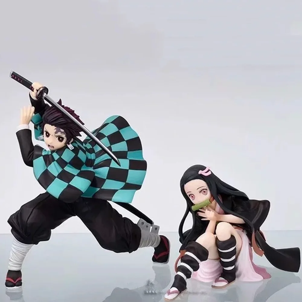 Kimetsu no Yaiba экшн-фигурка Kamado Tanjirou Nezuko Zenitsu Demon Slayer Figma Горячие ПВХ игрушки Аниме Фигурка сменная модель куклы