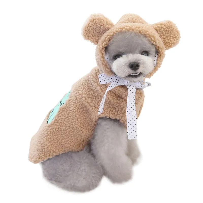 

Pet Autumn And Winter Thickening Costume For Small And Medium Dogs Velvet Hoodie Clothes