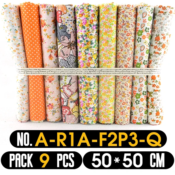 7 Pezzi Assortiti di Fat Quarter Bundle Quilt Quilting Tessuto di Cotone Set Fai da Te per Quilting, Progetto di Cucito, Patchwork, Artigianato Fai da Te, Cucito Quilting Crafting (Blu