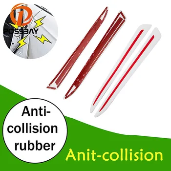 

2 Pcs Car Universal Front/Rear Bumper Protection Anti-Collision Scratch Sticker Auto Door Corner Edge Pad Decoration Strip