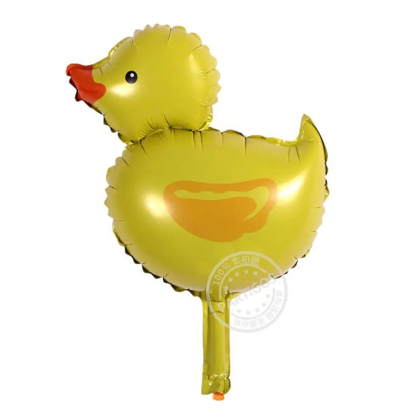 duck 50 шт. мини воздушные шарики в виде животных на день рождения украшения льва и обезьяны и зебры и коровы голова сафари зоопарк фольги воздушные шары, Классические игрушки - Цвет: duck