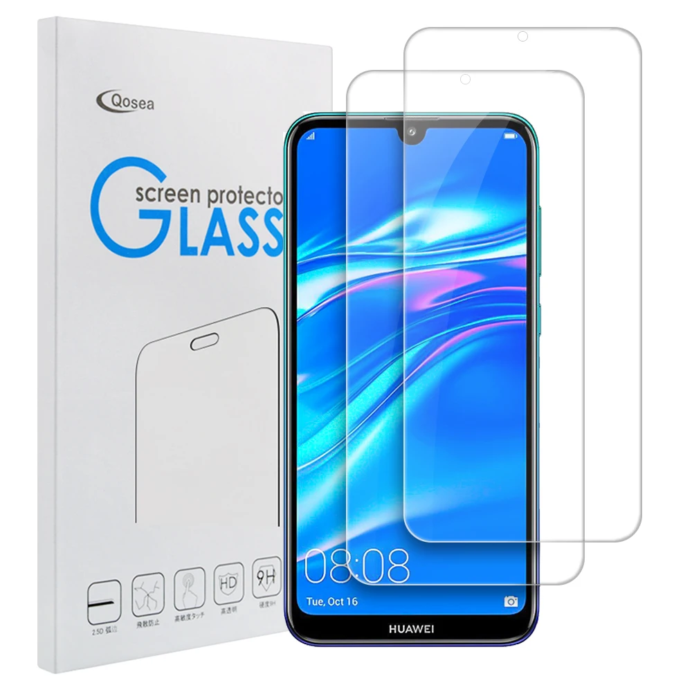 Закаленное стекло для Huawei Y9 Y7 Pro Y6 2019 10 шт. ультратонкая прозрачная защитная