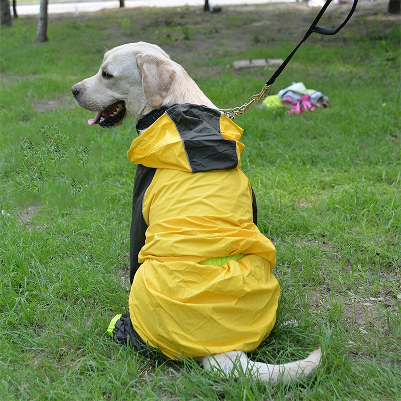 Водонепроницаемый плащ для собак куртка со светоотражателями куртка плащ одежда в стиле милитари для малых и средних большой собаки