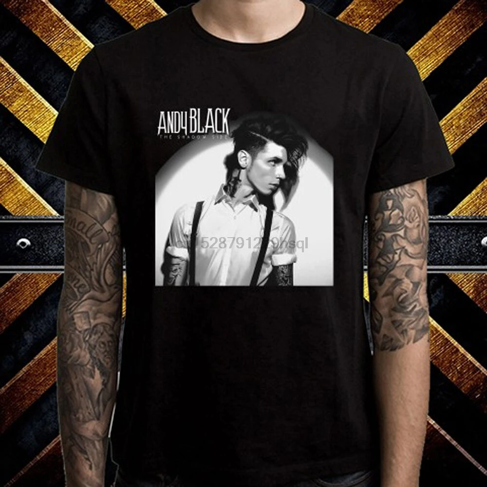 Andy Biersack Black Viel Brides Metal Rock Men Black T Shirt Size S To