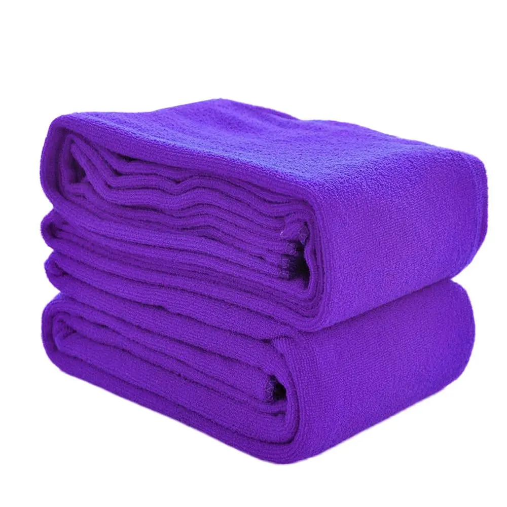 Автомойка 6 цветов оборудование для сухой чистки волос банное полотенце для ванной комнаты водопоглощающее 30*60 см водопоглощающее тряпка - Color: Purple