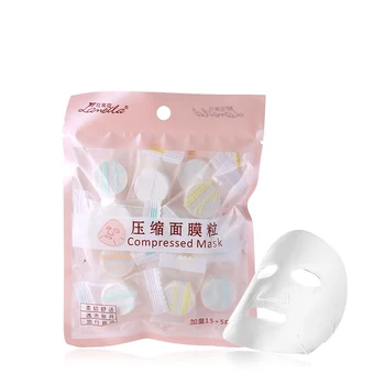 

20pc/pask Compressed Face Mask Paper Disposable Sheet Diy Cotton Facial mask Makeup Wipes Korean Beauty Tools Skincare