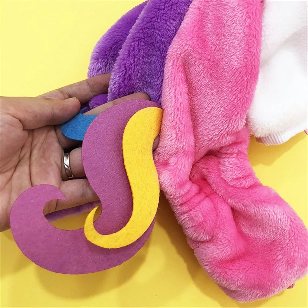 Rainbow Unicorn Dog Clothes for Small Medium Dogs Cat Clothes Soft Coral Pet Cat Overalls Chihuahua Teddy Jumpsuit Puppy Clothes (3)