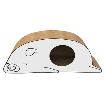 

Durable Corrugated Paper Cat Scratcher Kitten Scratching Bed Pad Board Toy Mat for Pet Game Grinding Nails Protect Furniture