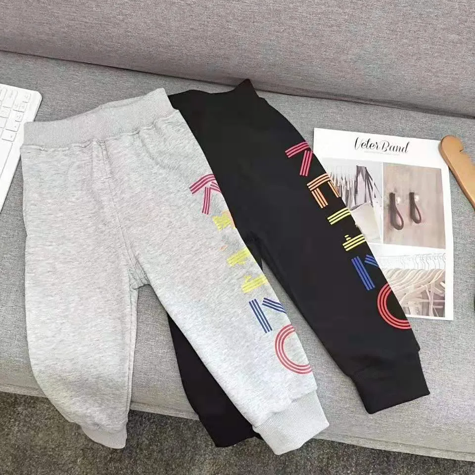 

Spring and autumn children's Casual trousers kids printed sweatpants