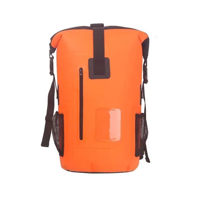 Оранжевый 30л Rolltop сухой мешок водонепроницаемый мешок водостойкий Drybag каяк мотоцикл сухой мешок рюкзак Открытый лодка плот мешок - Цвет: Оранжевый