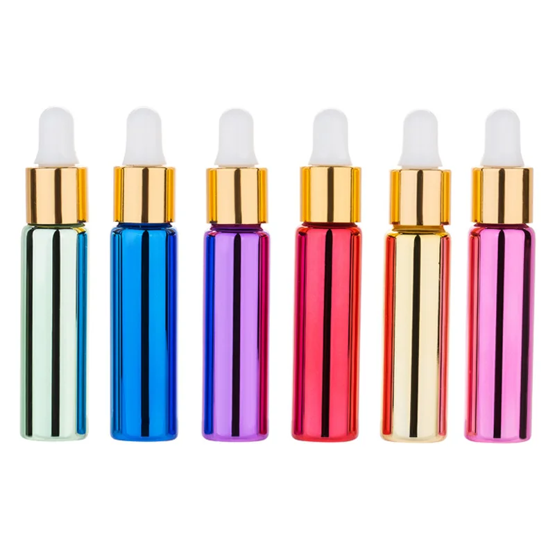 

60Pcs/lot 10ML Multicolor UV Dropper Bottle for Essential Oils ,Perfumes,Essence
