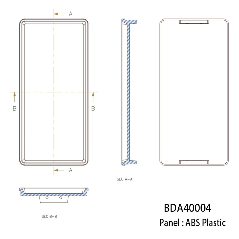 1PCS ABS plastic panel 150*70mm BDA40004