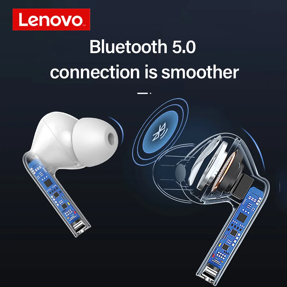 Lenovo XT90 Wireless Bluetooth Earphones TWS Earbuds Waterproof Headset HiFi Wireless Headset With Mic Sport Ear Buds Bluetooth