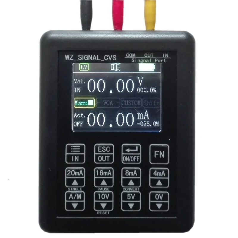 Высокая точность регулируемый ток напряжение аналоговый симулятор 0-10 В 4-20мА генератор сигналов источники передатчик калибратор