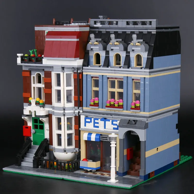 DHL 15009 серия город Pet Shop супермаркет город улица Совместимость с 10218 строительные блоки рождественские игрушки для детей