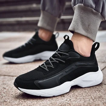 

Outdoor Casual Shoes Men's Sports Shoes Sneakers Men Plus Size 46 Vulcanize Shoes Male Height Increasing Fashion Jogging Shoes