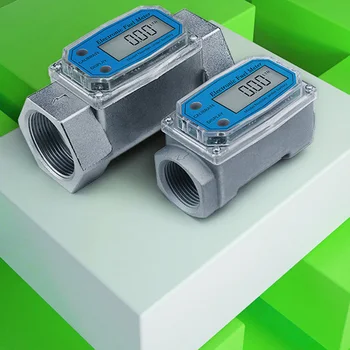 

High-precision electronic turbine flow counter display liquid crystal diesel gasoline methanol flow meter liquid water metering