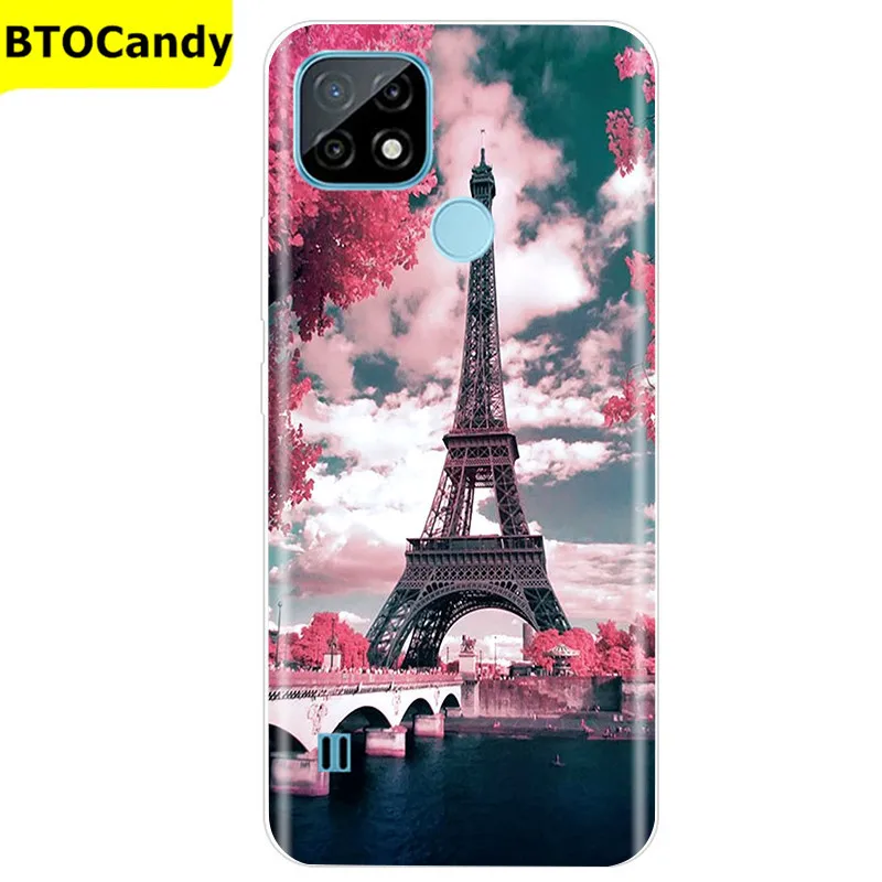 For Realme C21 Case Soft Tpu Silicone Case For OPPO RealmeC21 C 21 Phone Cover Fundas RMX3201 Bumper Case For Realme C21 Cover pouch phone Cases & Covers