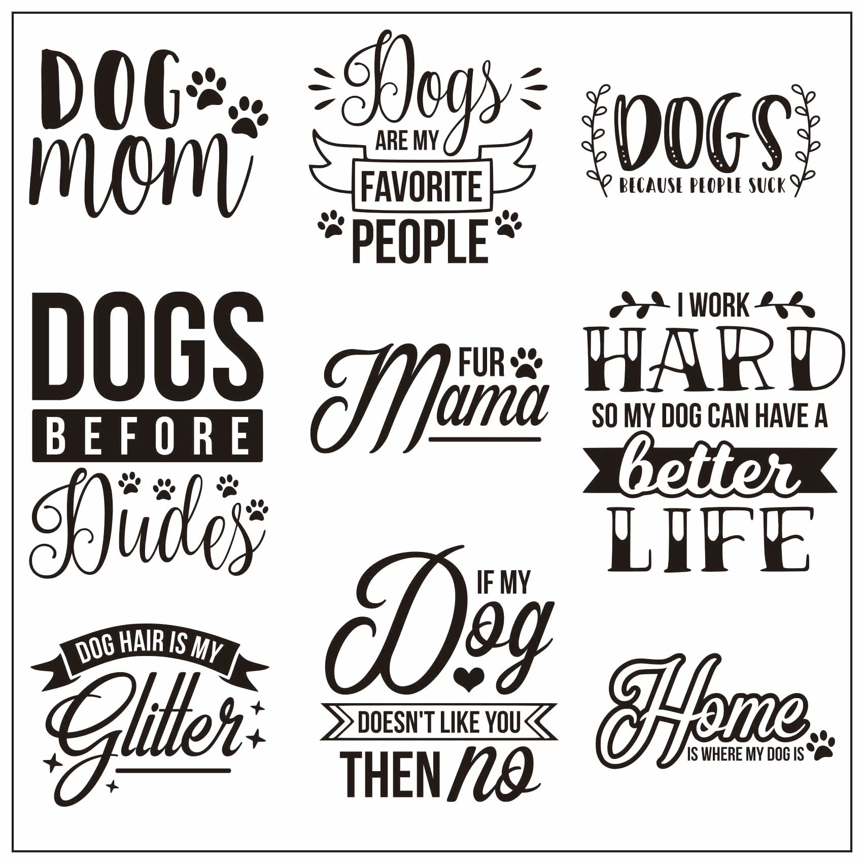 Dog Pet Funny Words Transparent Clear Stamp For Diy Scrapbooking Card Making Kids Christmas Fun Decoration Supplies Stamps Aliexpress