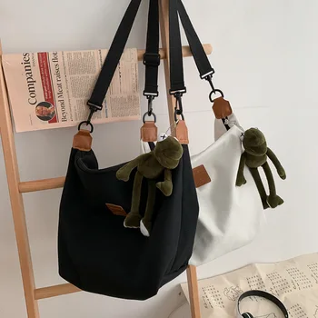 

Canvas Big Bag Women's Shoulder 2020 Autumn And Winter New Style Large-Volume Shoulder MORI Series Tote Bag
