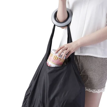 

Round Shopping Bag Storage Box Home Garden Home Storage Organization Green Shopping Daily Necessities Durable And Waterproof zh1