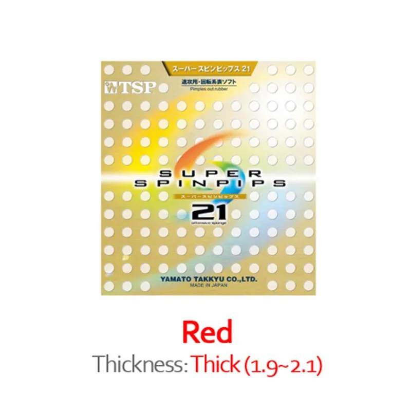 Red Thick TSP Супер SPINPIPS 21 настольный теннис резиновый Pips-Out пинг-понг Губка Tenis De Mesa - Цвет: Red Thick