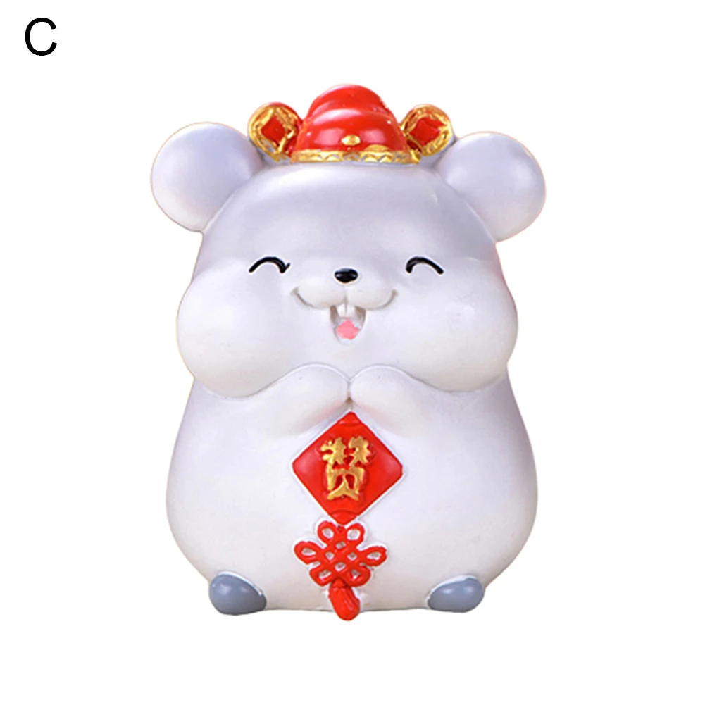 Год китайский стиль Мышь Крыса Смола Модель домашний офис пейзаж Декор