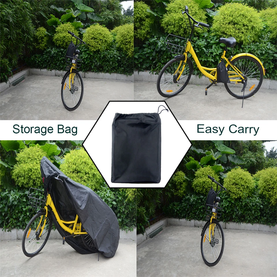 bicycle cover for outdoor storage