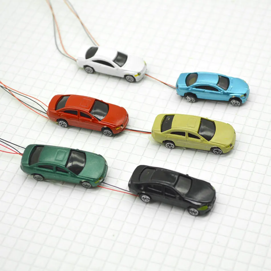 Модель цветного света классическая форма для автомобиля 1/150 соотношение игрушки песок стол макет моделирование мини здание ABS пластик Diorama украшение