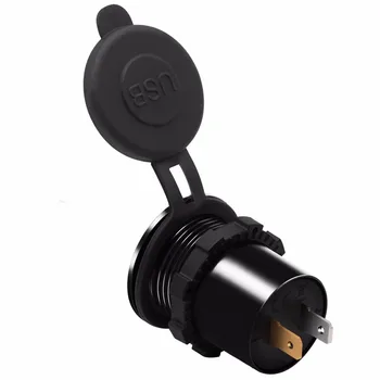 

Hot Mayitr 1pc 12V-24V QC3.0 Dual USB Charger Quick Charging Car Motorcycle Socket Power Adapter Black For Phone GPS Ipad Tablet