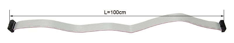 10 개/몫 100cm 길이 16Pin 허브 신호 전송 데이터 케이블 와이어 케이블 LED 디스플레이 모듈에 대 한 유연한 연결