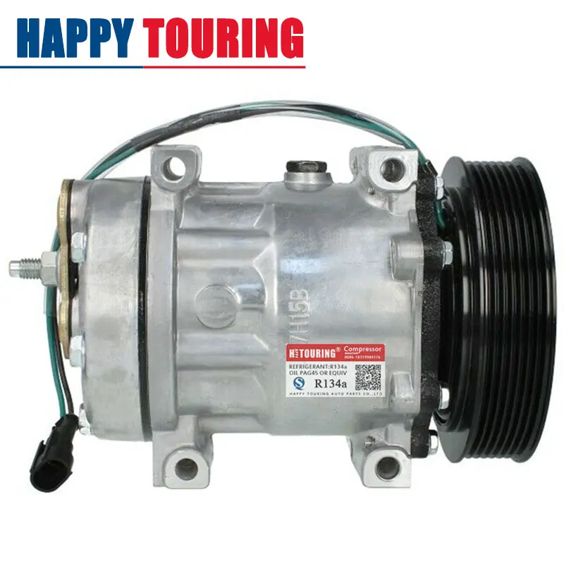 

SD7H15 AC Air Conditioning Compressor for Volvo FH 12 FH 16 FL 12 1458999 1864126R 1685170R 1685170 SD8231 1685170 PV7 24V